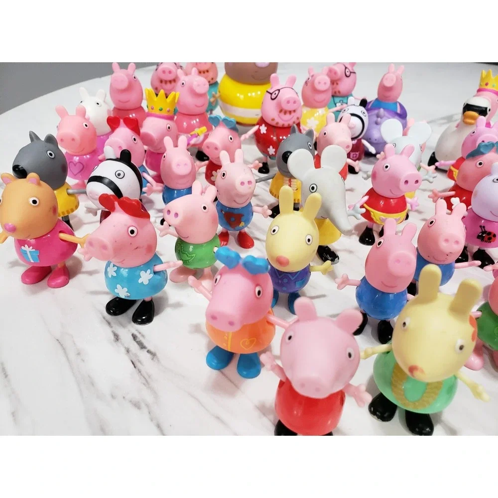 Lot 40+ Peppa Pig Family Friends Figures Bundle Mummy Daddy Grandma George #3